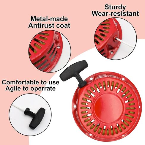 Strongthium Pull Start Recoil Starter Assembly for Predator Rato 212cc 196cc 6.5HP 7HP Go Kart Mini Bike Generators Non Hemi in Saudi Arabia