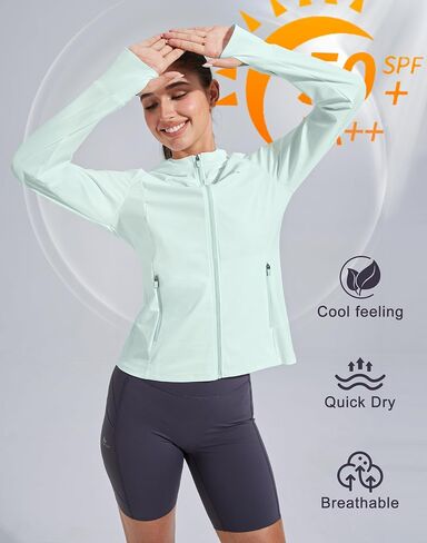 Pioneer Camp Women's UPF 50+ UV Sun Protection Jacket Hooded SPF Cooling Sun Shirt Lightweight Hiking Fishing Summer Clothing in Saudi Arabia