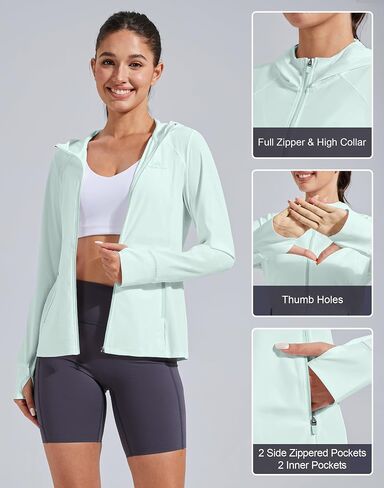 Pioneer Camp Women's UPF 50+ UV Sun Protection Jacket Hooded SPF Cooling Sun Shirt Lightweight Hiking Fishing Summer Clothing in Saudi Arabia