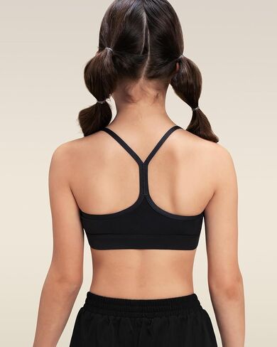 Stelle Girls Sports Bra Training Bra Spaghetti Strap Y Back Bra Yoga Crop Top for Teens Kids in Kuwait