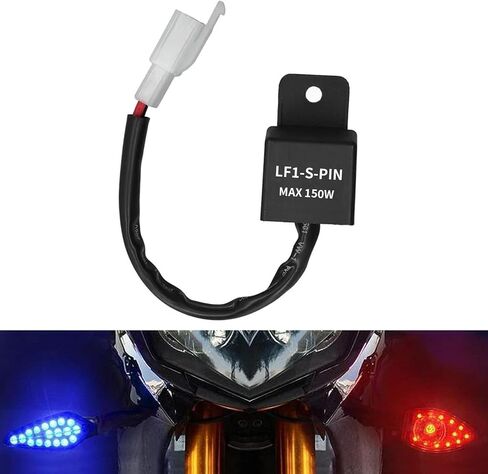 12V Speed Adjustable 2 Pin LED Electronic Flasher Relay Fix for Motorcycle and Car Turn Signal & Hazard Warn Light Bulbs Hyper Flash Relay in Kuwait