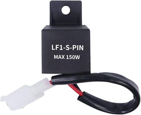 12V Speed Adjustable 2 Pin LED Electronic Flasher Relay Fix for Motorcycle and Car Turn Signal & Hazard Warn Light Bulbs Hyper Flash Relay in Kuwait