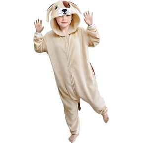 Kids Mouse Onesie Cosplay Animal Costume Christmas Halloween Fleece Jumpsuit Bodysuit Cartoon Outfit