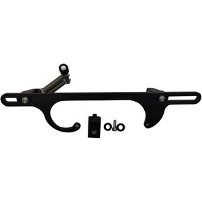 1 SET SHLPDFM Billet Aluminum Throttle Cable Bracket Black Adjustable Carburetor Bracket Compatible with 4150 4160 Series