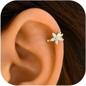 Ear Cuff Earrings for Women Non Piercing Faux Earring Cuff Rose Gold Earring Cuffs Non Pierced Lightweight Hypoallergenic Cartilage Earrings Fake Earrings Dainty Jewelry Gift