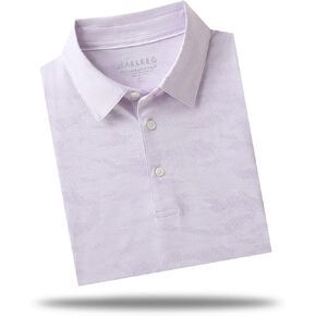 M Maelreg Golf Tirts for Men Mens Short Sleeve Heather Jacquard Struded Moisture Wicking Performance Mens Polo Derts