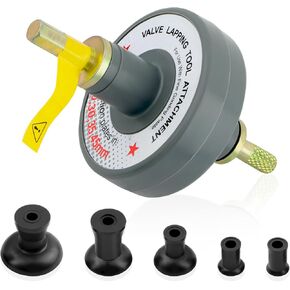 Valve Lapping Tool Kit with 5 Suction Cup Adapters,Durable Valve Lapping Kit with Maximum Working Ranges of 1000rpm to 1250rpm,Valve Grinding Tool for Valve Maintenance Repair Tool