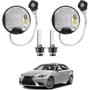 2pcs Xenon Hid Hed Headlast Ballast with Igniter & D4S bulb for exus gs lx rx 350 450h 570 ، for toyota avalon camry sienna venza ، يحل محل OE 8596708020 8110775020 8596775020 ، module gallast.