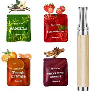 Quit Smoking Inhaler | Organic Plant Essential Oil Extract | Tobacco-Free | Nicotine-Free | Smokeless Air Inhaler