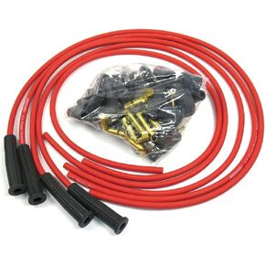 Pertronix 8042VW Flame-Thrower Black Universal 180 Degree 8mm 4 Cylinder Spark Plug Wire