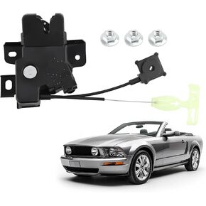 maXpeedingrods Rear Tailgate Truck Latch Lock Actuator, Deck Lid Latch Lock & Cable, for Ford Mustang 2005 2006 2007, Replace #1R8Z5446318AA 6R3Z-6343200-B
