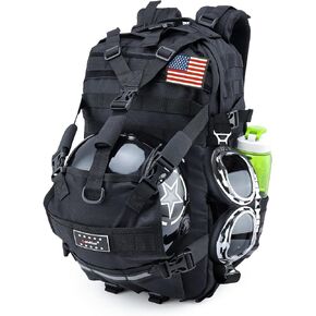 Motorcycle Backpack for Men Riding Helmet Backpacks with Hat Carrier/Storage Waterproof Large Capacity Travel Bag Motorcycle Cycling Gear Accessories