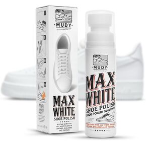 Max White Shoe Polish for Leather Rameer and Textiles