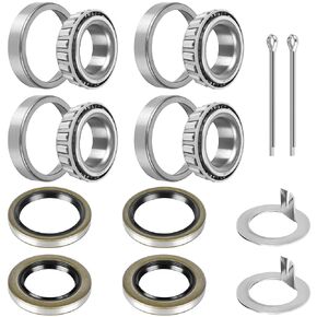 مجموعة من 2 مقطورة محمل مجموعة L68149 L44649 محامل محور محور محور القوارب يناسب 1-3/8 "إلى 1-1/16" 3500 رطل المحور ، 171255TB/10-19 ختم الشحوم 1.73 " #84 المغزل