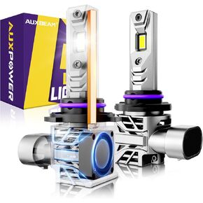 Auxbeam 2025 9005 Fog Lights, 22000LM 600% Brighter 9005 Powersport Light for Off-Road Use or Fog Light