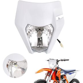 مصباح مصباح يدوي للدراجة الأوساخ القلق ، مجموعة ضوء الدراجات النارية العالمية لـ EXC SXS SX EXC XC XCF XCW XCFW SXF SMR MX EGS 50 85 125 150 250 300 350 450 500 525 ENDURO Supermoto Black