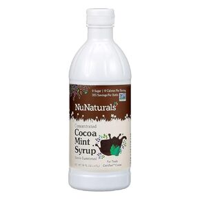 NuNaturals Stevia Syrup, Sugar-Free Sweetener, Plant-Based Sugar Substitute, Zero Calorie, Pumpkin Spice, 16 oz