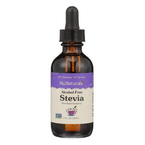 NuNaturals Liquid Stevia, Sugar-Free Sweetener, Plant-Based Sugar Substitute, Zero Calorie, Unflavored, Alcohol-Free, 2 oz