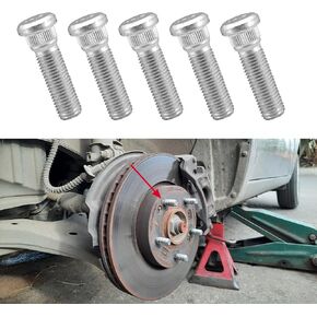 5pcs ترصيع العجلات ، ترصيع الإطارات الصلب ، بطول 49 ملم و M12x1.5 براغي العروة الفولاذية ، ملحقات السيارات عجلات العجلة متوافقة مع تشيفي لكزس تويوتا بونتياك ، استبدل #610-266 90942-02049 (5pcs)