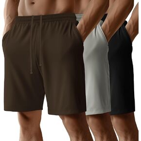 Neer 3 Pack Men Forball Shorts Athletic Mostic Gym Cotton Cotton Cotton Summer Summer Disual Runn