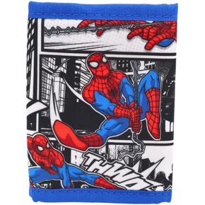 Dynamic Cartoon Superhero Classic Comic Trifold Lightweight Wallet لعشاق الأولاد قبل المراهقين