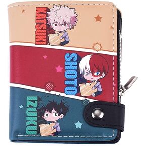 Leather Anime Wallet, Leather Wallet Purse, Hallowene Credit Card Holder Christmas Gifts For Kids
