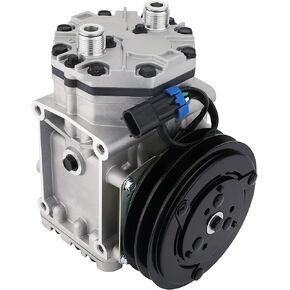 Replacement Car/Truck AC Compressor By AA Ignition - Compatible with Freightliner, Peterbilt, Kenworth 1996-1999 - Replaces ET210L, ET210L-25150-1996, 1997, 1998, 1999