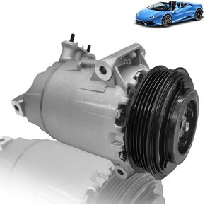 AC Compressor Compatible with Chevy Impala/Malibu/Equinox, Buick Regal, GMC Terrain 2.0L-2.5L, 2013-2019, w/Clutch Kit, OE Replacement CO-22285C, 67222, 68222, 1-Year Warranty