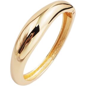 Gold Cuff Bangle Bracelets For Women Gold Polished Thick Waterdrop Bangle Statement Bracelets Chunky Jewelry for Women