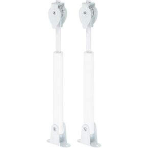 UXCELL 4PCS Universal Spring Spring Moxenser ، بكرات قضيب التوتر المعدنية ، قطب توتر الحبل القابل للستائر قابلة للتعديل لحلقات الحبل والستائر العمودية العمودية