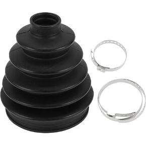 1 Set CV Joint Boot Kit for Toyota Camry 2007-2009 for Toyota Highlander 01-07 Outer Constant Velocity Joint Boot W/Clamps No.443828052 Black Rubber