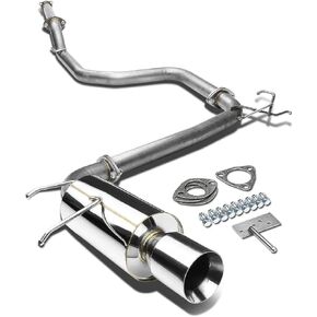 DNA MOTORING CBE-AI90-NRT Stainless Steel Cat Back Exhaust System [Compatible with 90-93 Acura Integra]
