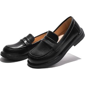 Girl's Oxford Dress Shoes Slip-on Loafers Church School Uniform Shoes