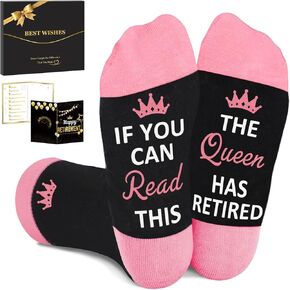 Retirement Gifts for Women, Funny Socks Retirement Gifts Box Ready for Present