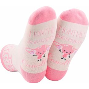 InnoBeta Hysterectomy Recovery Must Haves Socks, After Hysterectomy Recovery Gifts Basket, One Size Crew Socks, Monthly Subscription Cancelled
