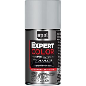 U-POL Expert Color, For Toyota/Lexus 1D6, Automotive Spray Paint, Professional Grade, Long-Lasting, Easy-To-Use, Silver Sky