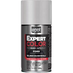 U-POL Expert Color, For Ford UX, Automotive Spray Paint, Professional Grade, Long-Lasting, Easy-To-Use, Ingot Silver Metallic