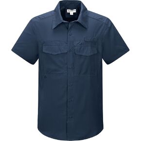 33,000ft Men's Fishing Shirts Lightweight Cool Quick Dry Sun Protection UV Short Sleeve Shirt for Casual Hiking Safari Travel