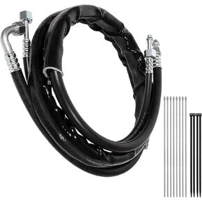 Replace for C4677 Rear A/C Line Set, AC Hoses, Air Conditioning Replacement Lines For 2008 2009 2010 2011 Dodge Caravan Town and Country, Black