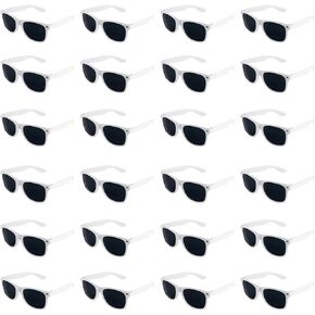 Super Z Outlet Plastic Vintage Retro Style Sunglasses Classic Shades Party Party Favors (24 ، Black)