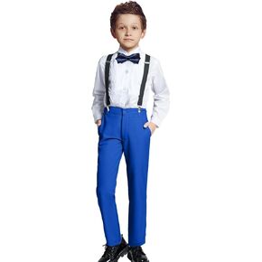 Boys Formal Suspenders Suits Set