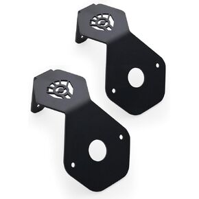 Fits for Watermelon Mirror Turn Signal Angled Stainless Steel Black Bracket Holder -Anti-Glare- Light Not Included