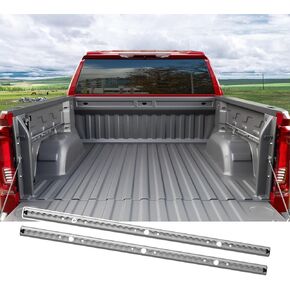 رابط جانبي 5.82 قدم أسفل السكك الحديدية متوافقة مع 19-25 Chevy Silverado Trail Rail System GMC Sierra 1500 Bed Bed Rail System for 2019-2025 Chevy Silverado Accessories (Side Trail Rail)