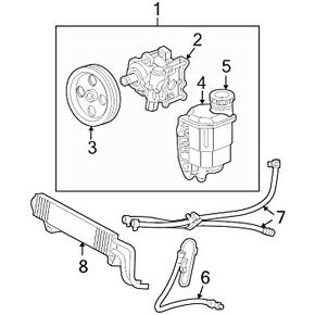 Mopar 55366797AB LINE POWER STEERING RETURN
