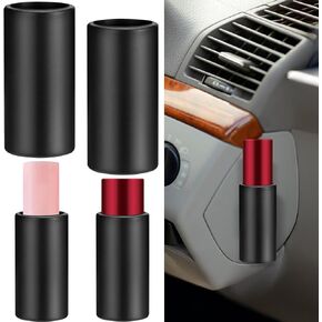 Car Lip Balm Holder, 2 Pcs Silicone Holder for Chapstick No Melt, Mess Free in the Heat, Car Lipsticks Holder for Women Car Accessories Interior