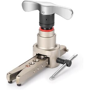 TURBRO HVAC Flaring Tool for 1/4’’ to 3/4’’ Pipes, Electric and Manual Flaring Tool, Compatible with Drills, Eccentric Cone Type for 45 Degree Single Flares, for Copper and Aluminum Pipes