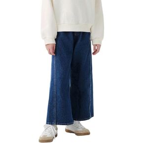 Marc & Janie Boys Girls Denim Pants Kids Cotton Cotton Pants Parachute Pants Straight Wide Lege Jeans 250022