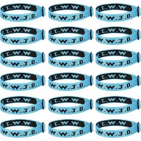 18PCS WWJD Christian Bracelet Pack for Women Men, Jesus Gifts Bracelets Bulk, WWJD Bracelets - What Would Jesus Do Bracelet