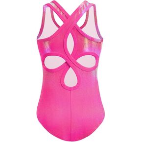 Zaclotre Ballet Leotards for Girls Hollow Back Sleeveless Dance Outfits Gymnastics Leotard Tank Bodysuit