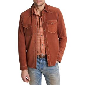 John Varvatos Men's Mason Leather Shirt Jacket